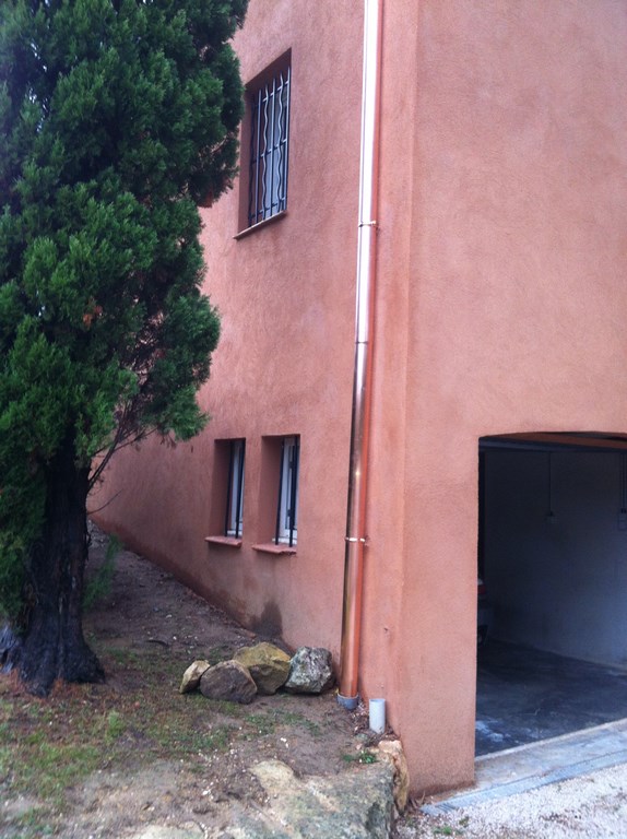 Descentes de gouttières en cuivre aix